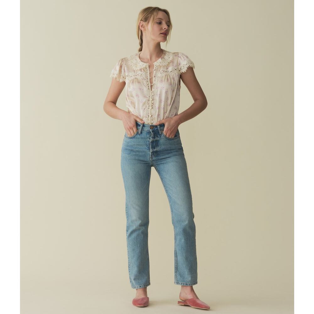 Den Josephine Blouse Top - S - Rose Heather View 4